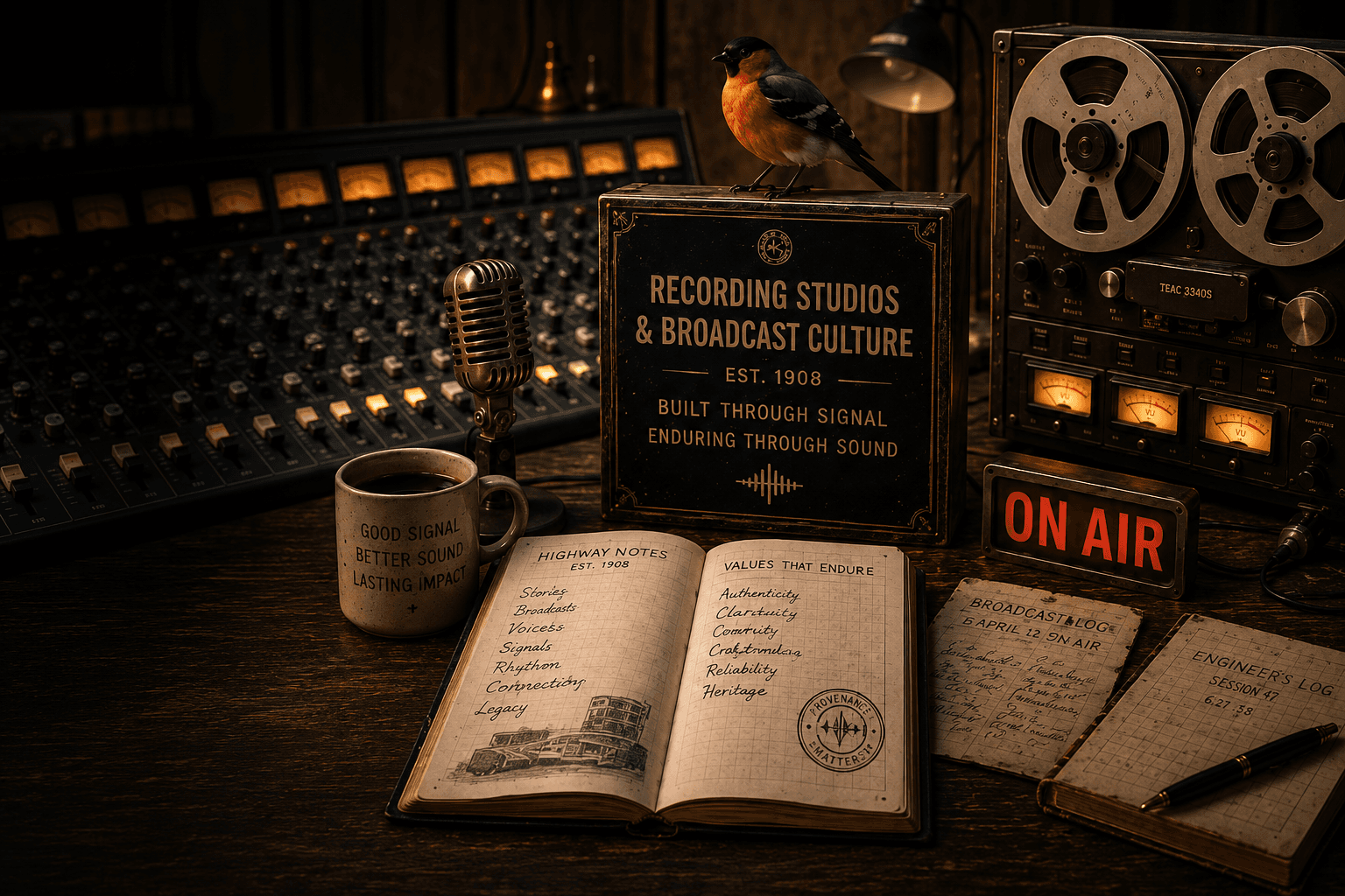 Recording studios and broadcast culture collection